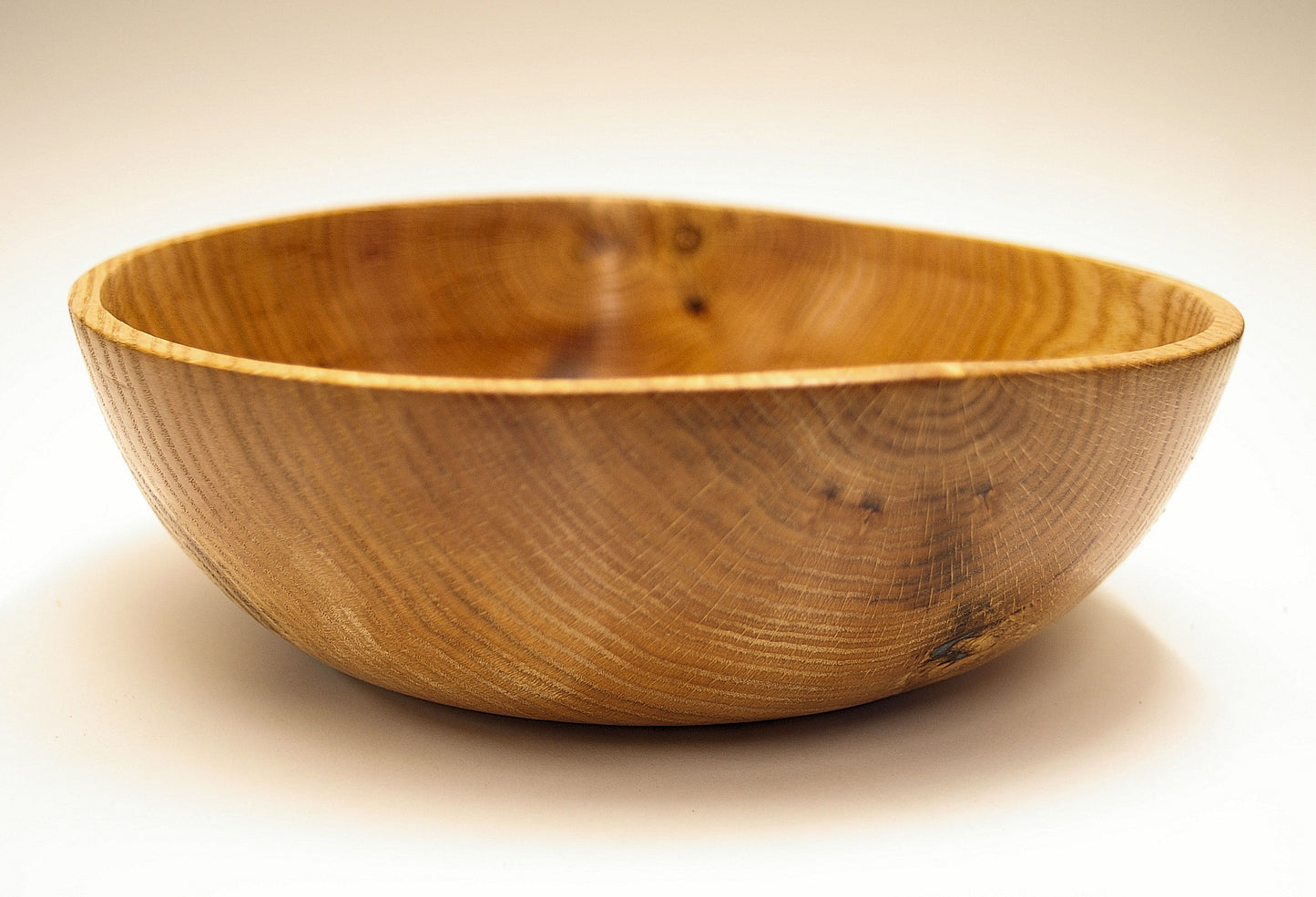 Red Oak Once-Turned Bowl