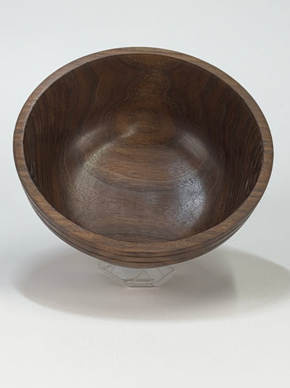 Walnut Once-Turned Bowl — top view