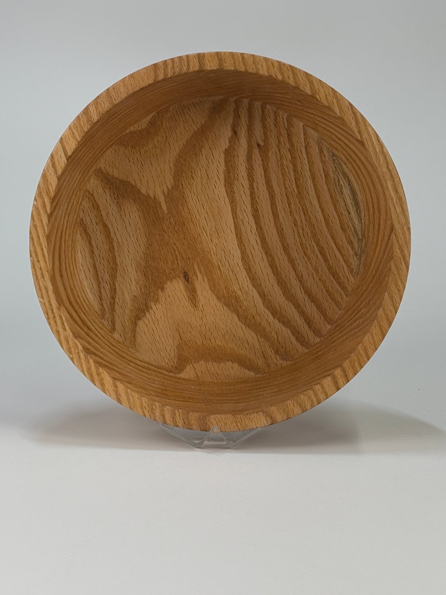 Red Oak Twice-Turned Bowl — top view