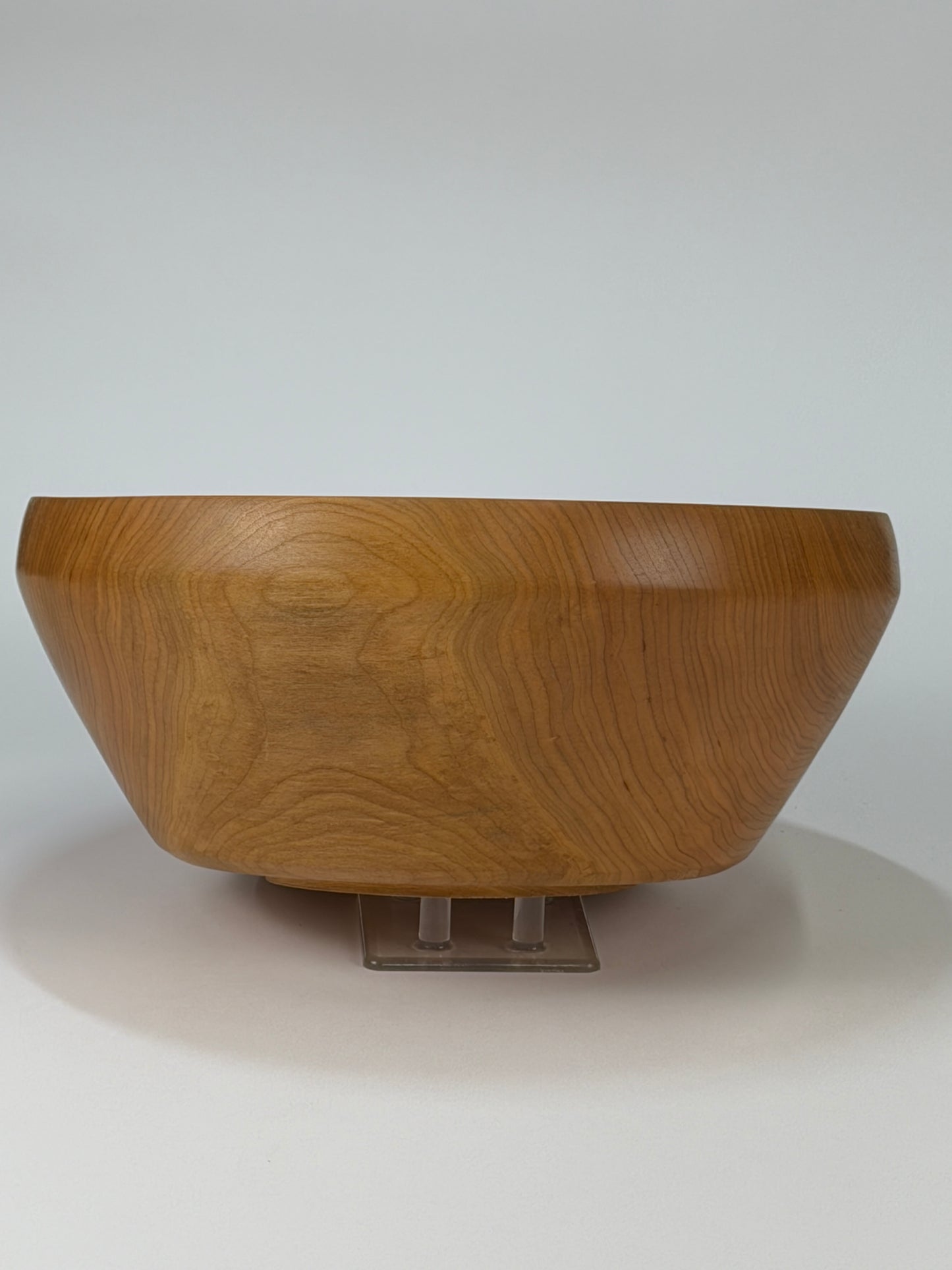 Cherry Twice-Turned Bowl — side view