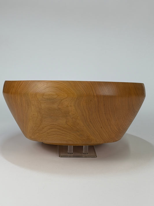 Cherry Twice-Turned Bowl — side view
