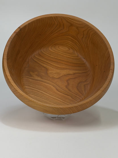 Cherry Twice-Turned Bowl — top view