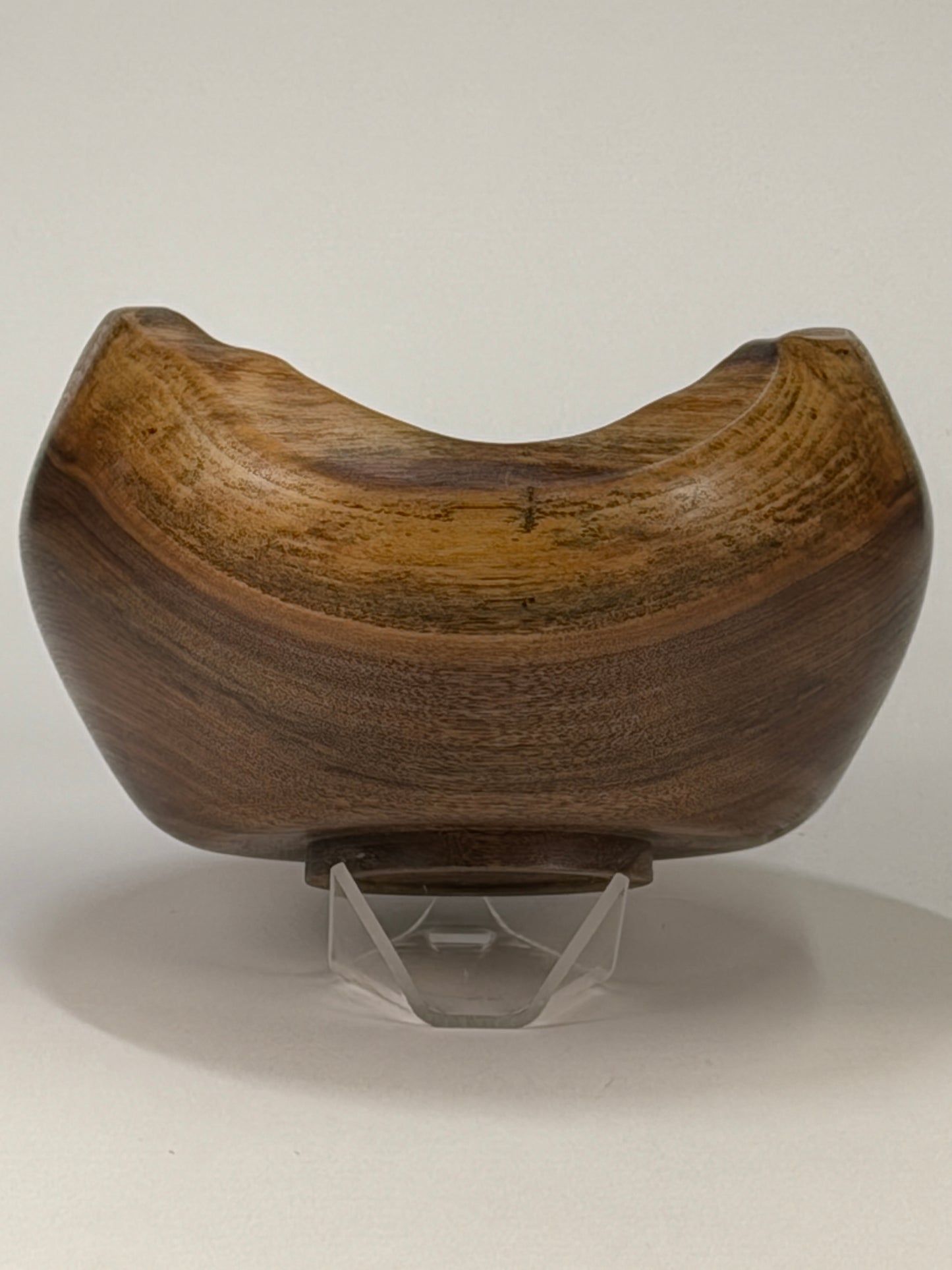 Walnut Natural Edge Bowl no Bark — side view