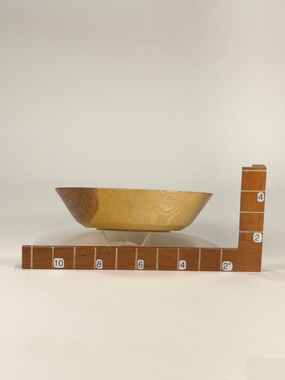 Ash Twice-Turned Bowl — shown with scale reference
