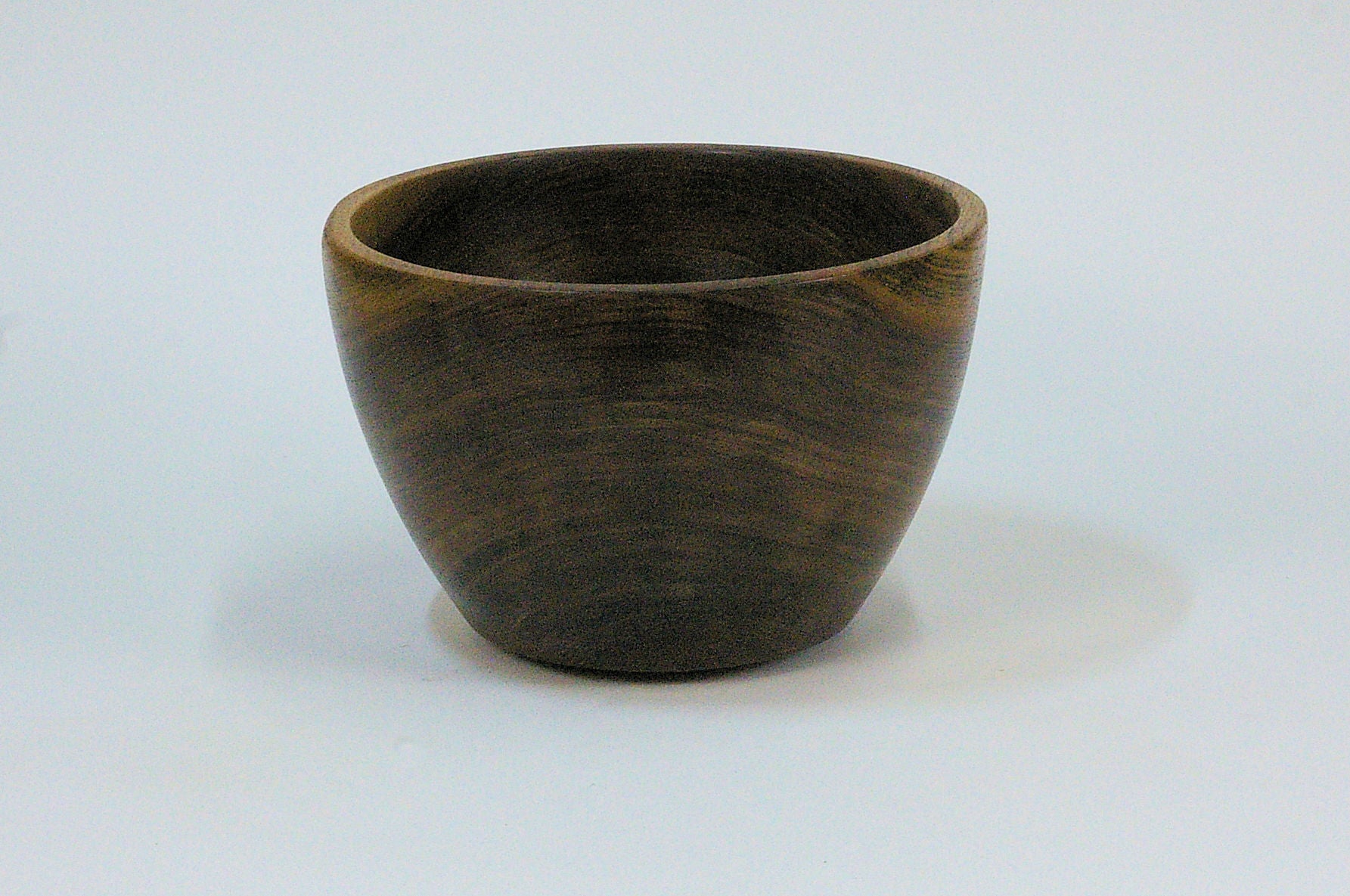 Walnut Once-Turned Bowl — side view