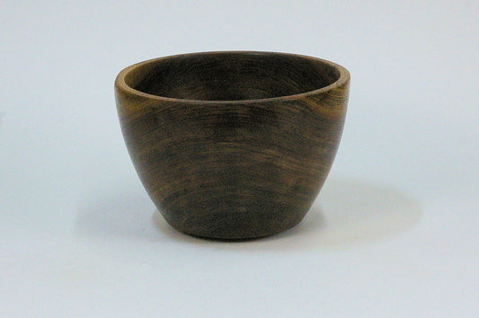 Walnut Once-Turned Bowl — side view