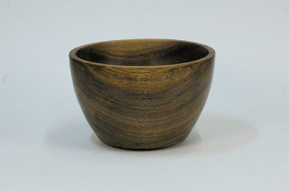 Walnut Once-Turned Bowl — side view