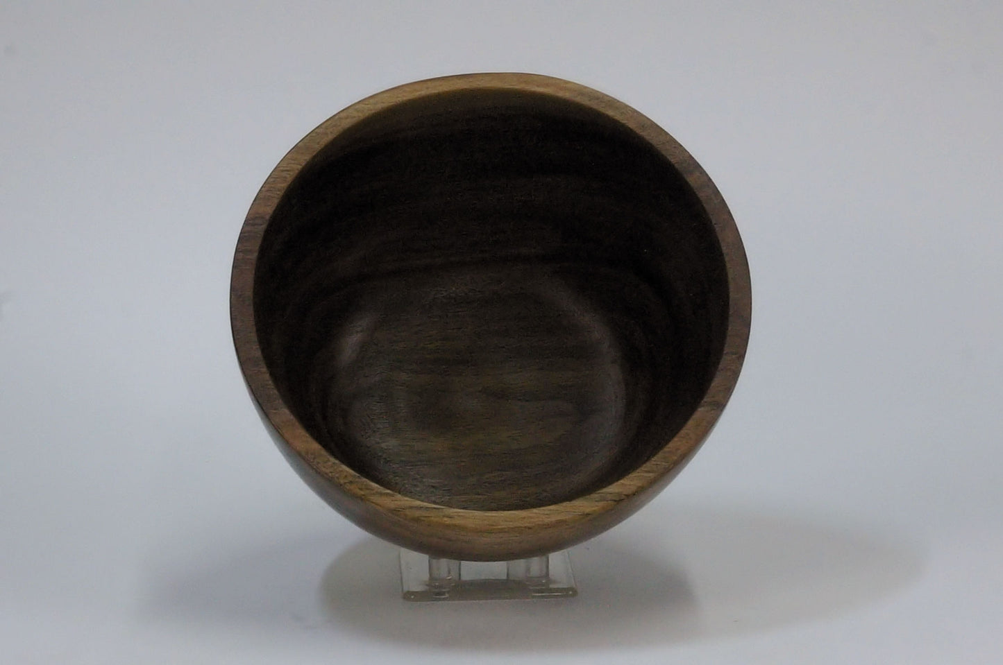 Walnut Once-Turned Bowl — top view