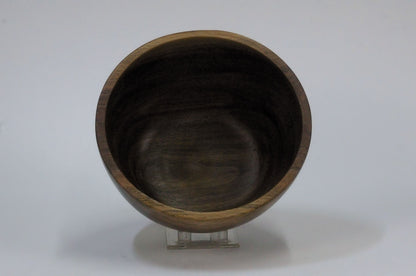 Walnut Once-Turned Bowl — top view