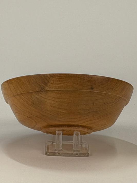 Cherry Twice-Turned Bowl — side view