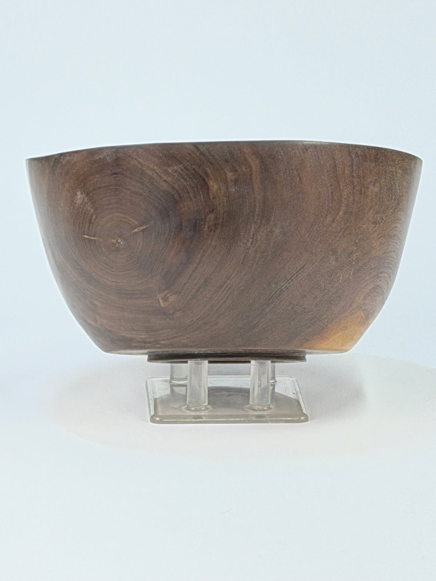 Walnut Once-Turned Bowl — side view