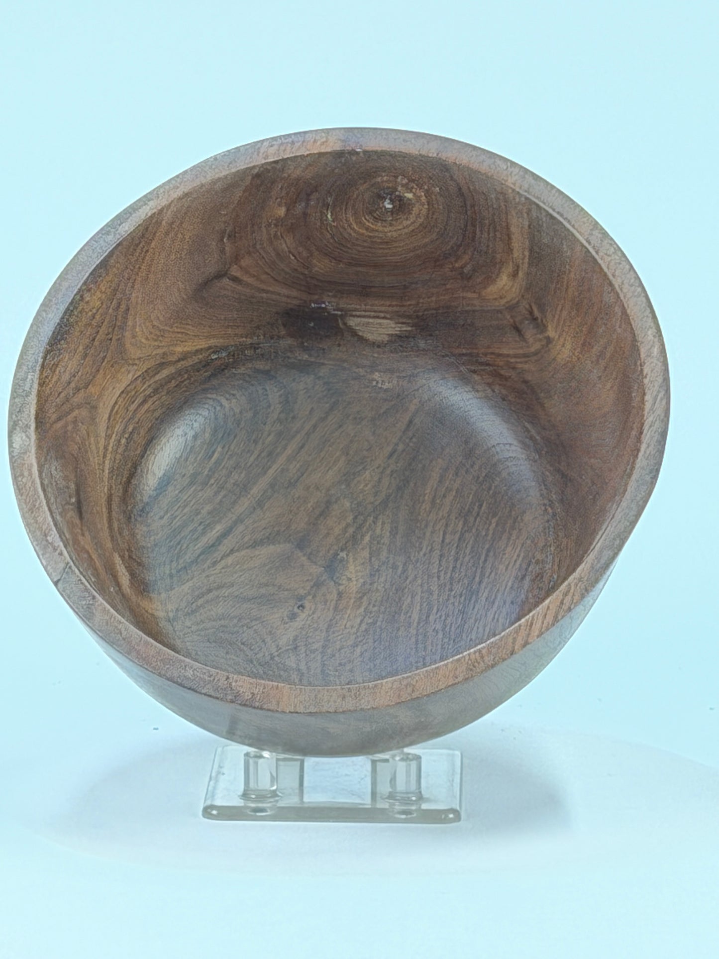 Walnut Once-Turned Bowl — top view