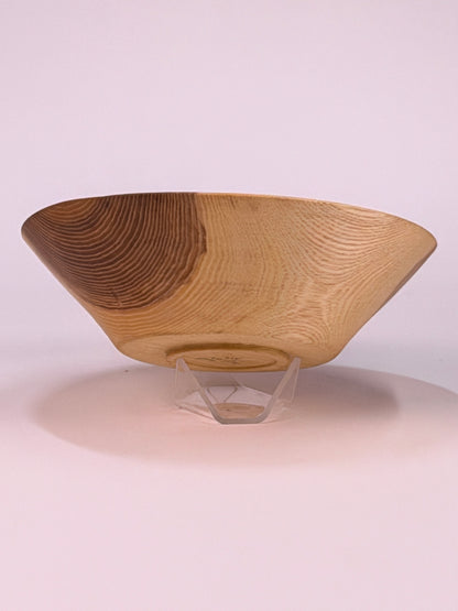 Ash Once-Turned Bowl — side view