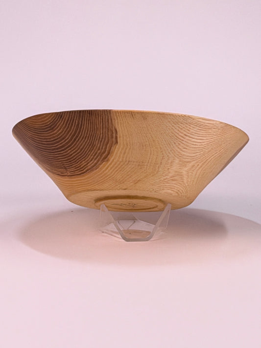 Ash Once-Turned Bowl — side view