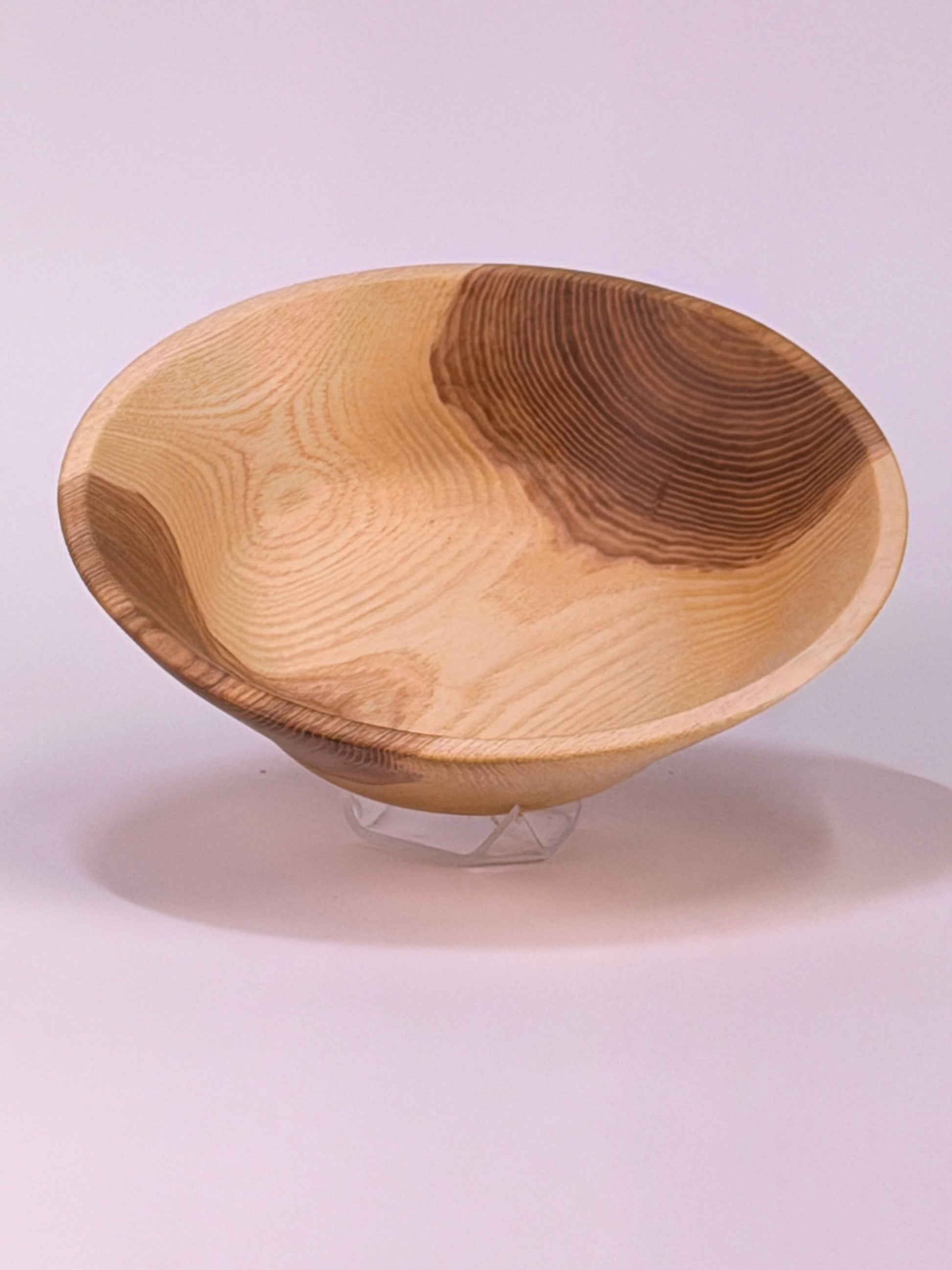 Ash Once-Turned Bowl — top view