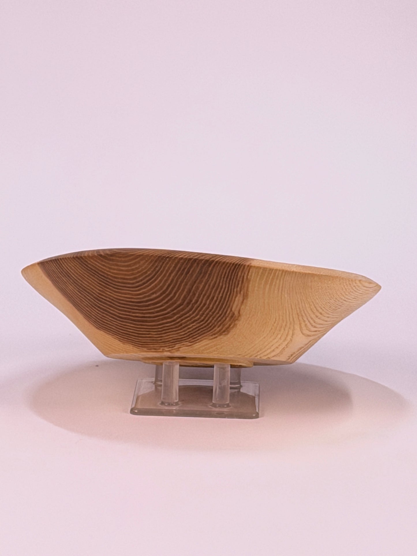 Ash Once-Turned Bowl — side view