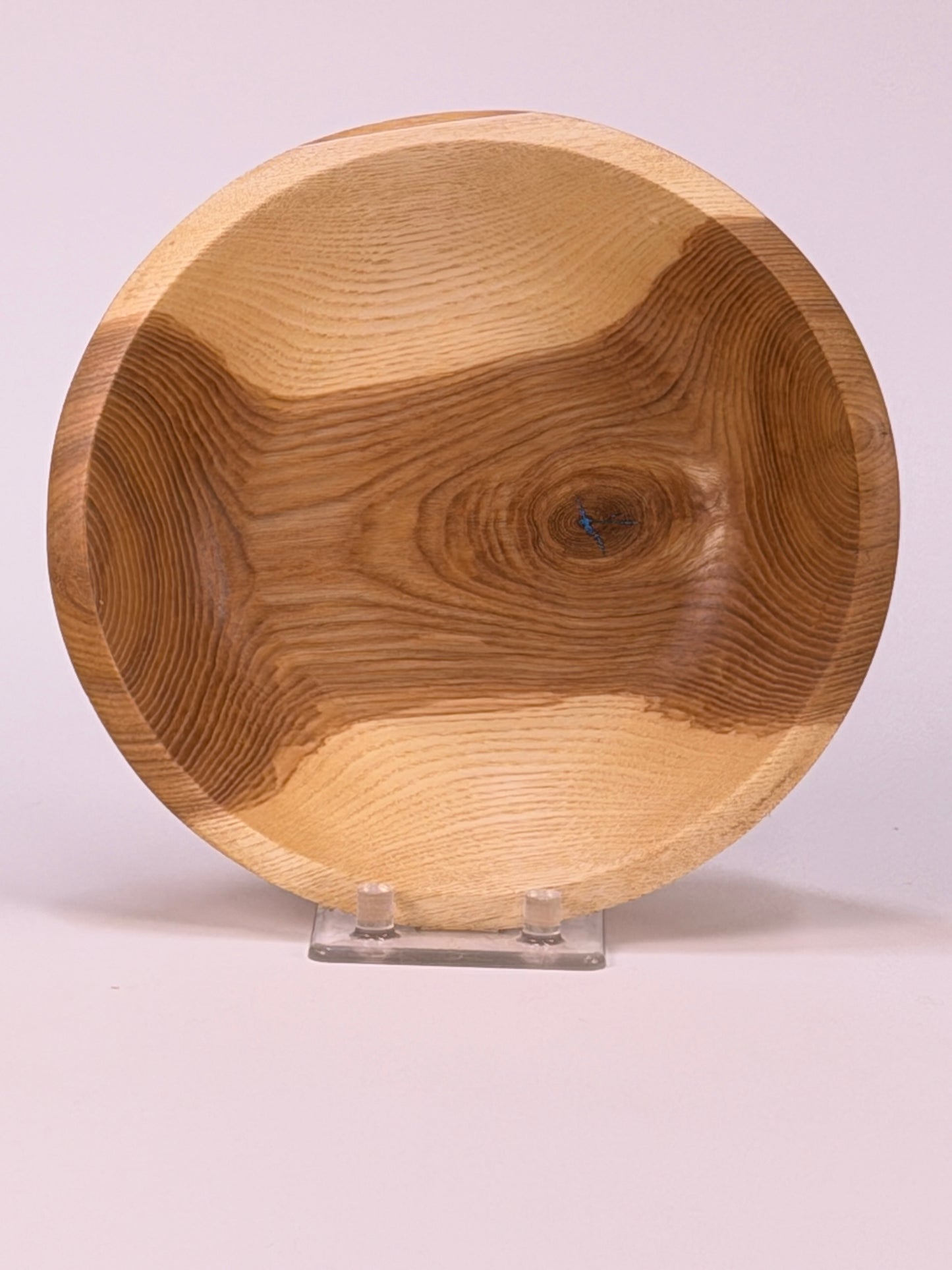 Ash Once-Turned Bowl — top view