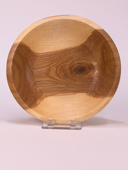 Ash Once-Turned Bowl — top view