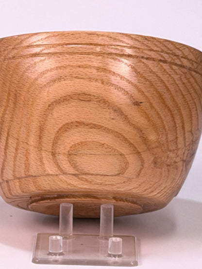 Red Oak Twice-Turned Bowl — side view