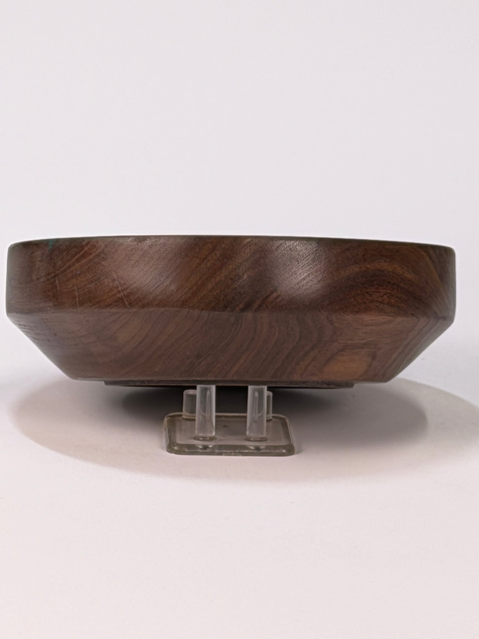 Walnut Twice-Turned Bowl — side view