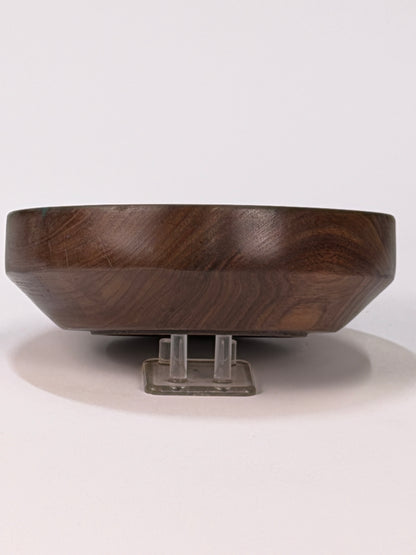 Walnut Twice-Turned Bowl — side view