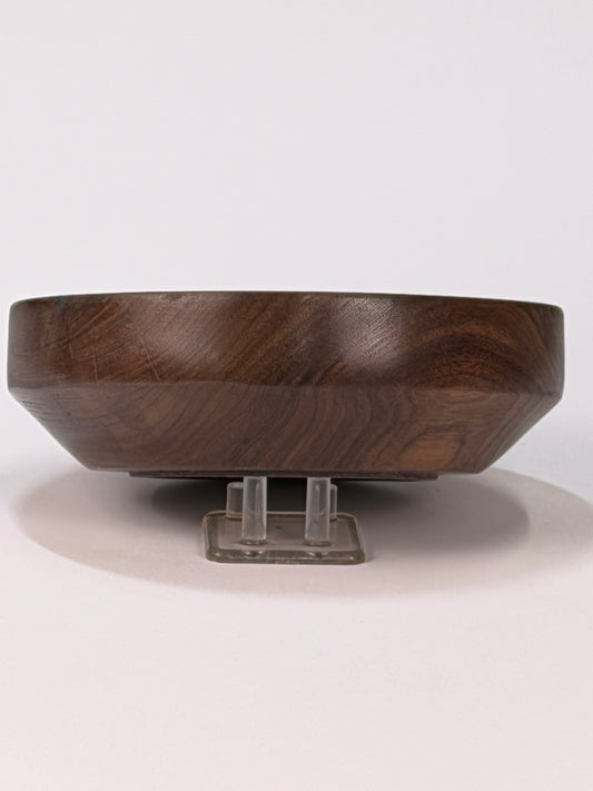 Walnut Twice-Turned Bowl — side view