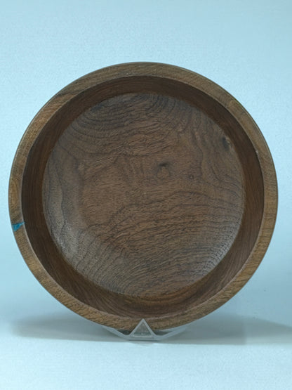 Walnut Twice-Turned Bowl — top view