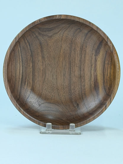 Walnut Twice-Turned Bowl — top view