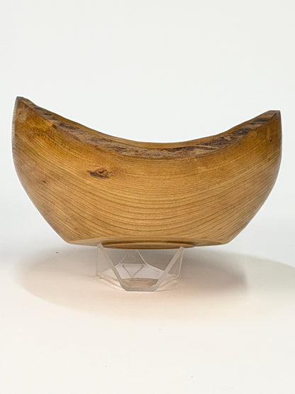 Cherry Natural Edge Bowl no Bark — side view