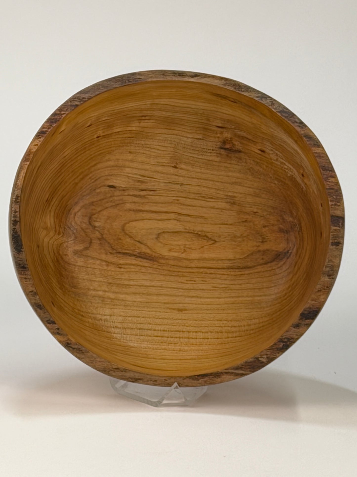 Cherry Natural Edge Bowl no Bark — top view