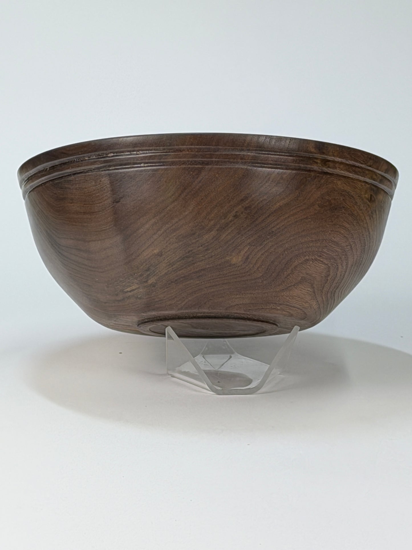 Walnut Twice-Turned Bowl — side view