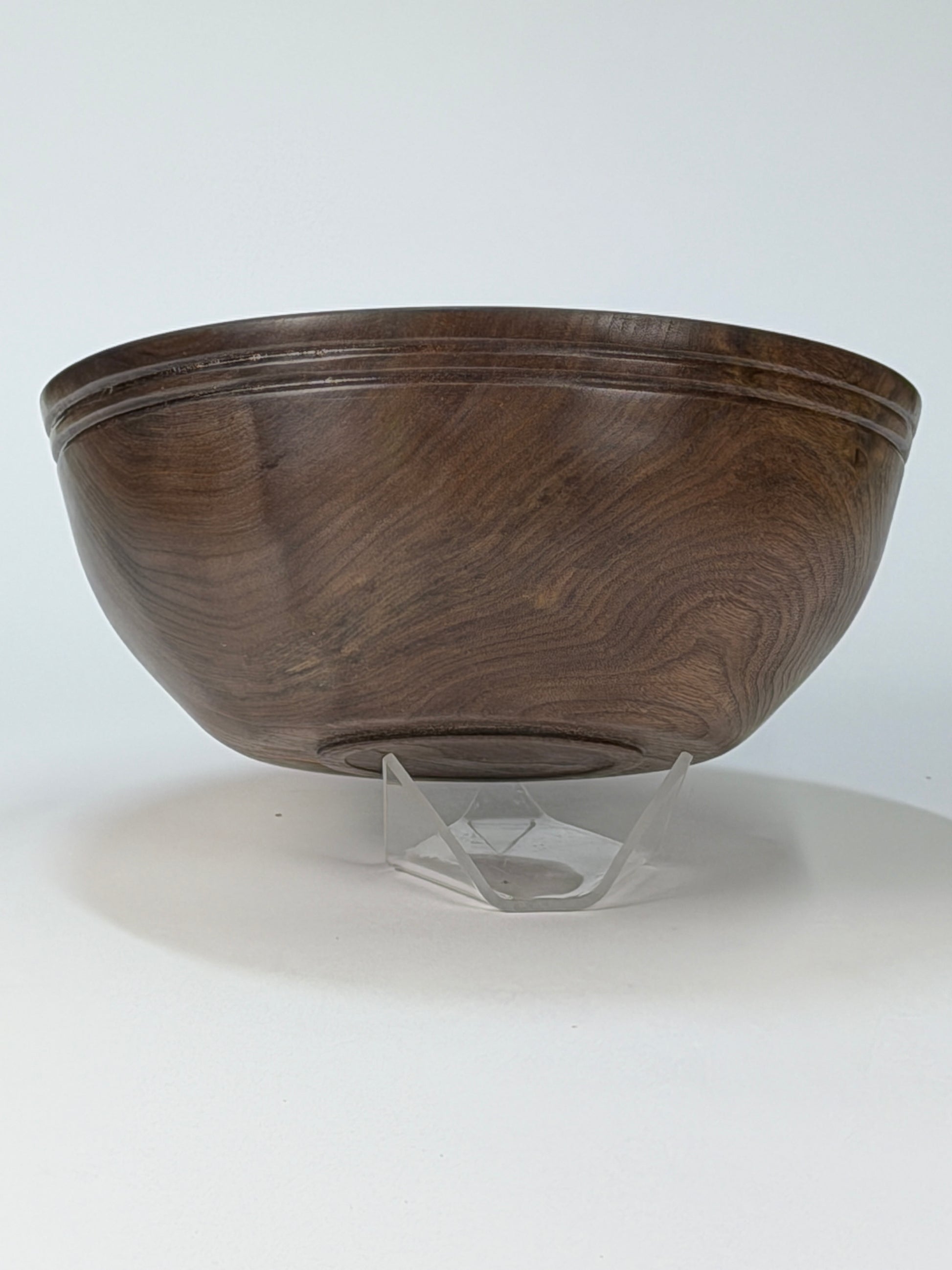 Walnut Twice-Turned Bowl — side view