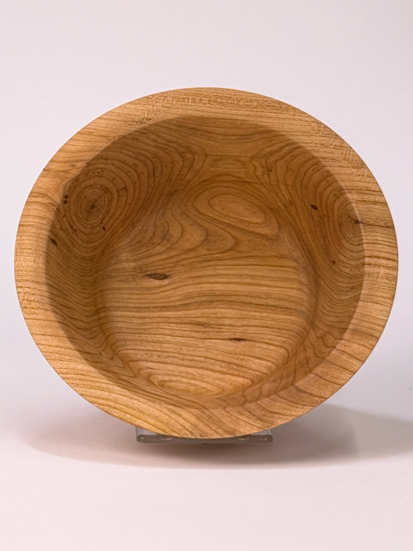 Cherry Twice-Turned Bowl — top view
