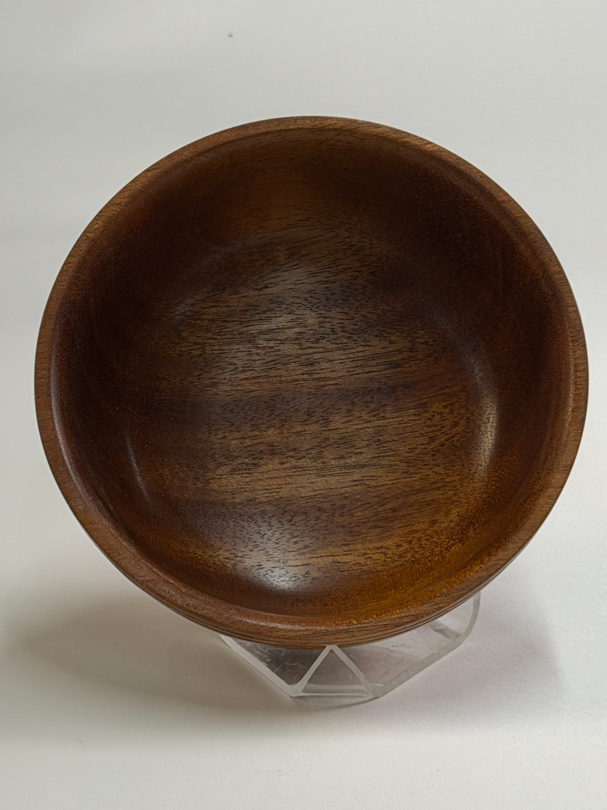 African Mahogany Twice-Turned Bowl – 6 x 3" — top view