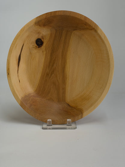 American Beech Once-Turned Bowl – 9.5 x 2.5" — top view