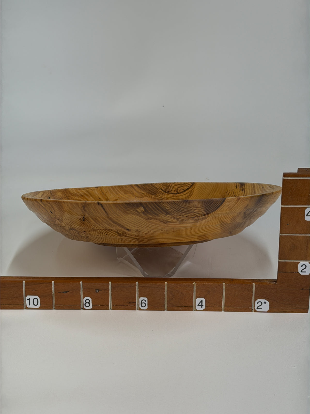 Ash Serving Platter – 10.5" — shown with scale reference