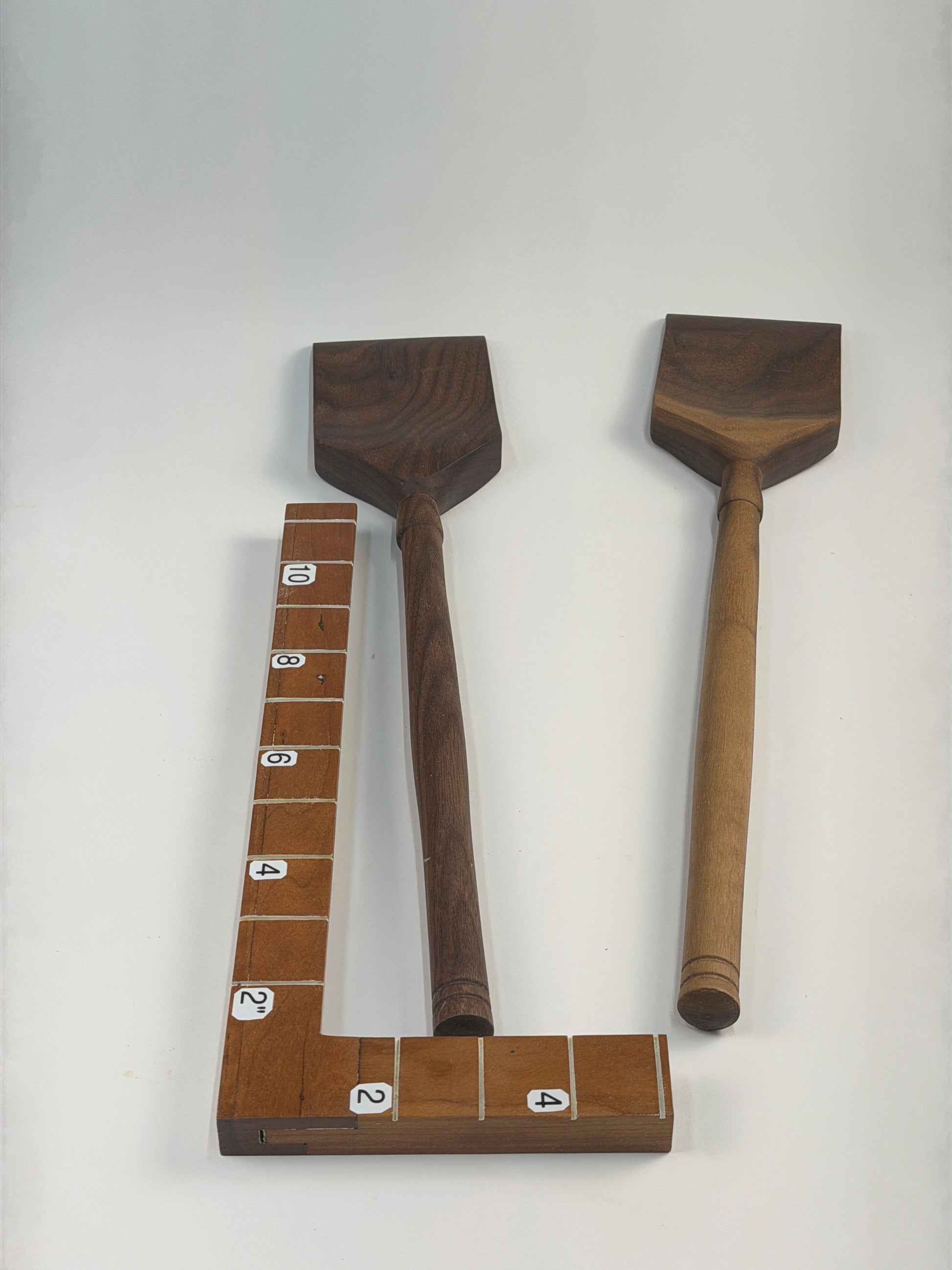 Walnut Serving Paddles – 26-135 — shown with scale reference