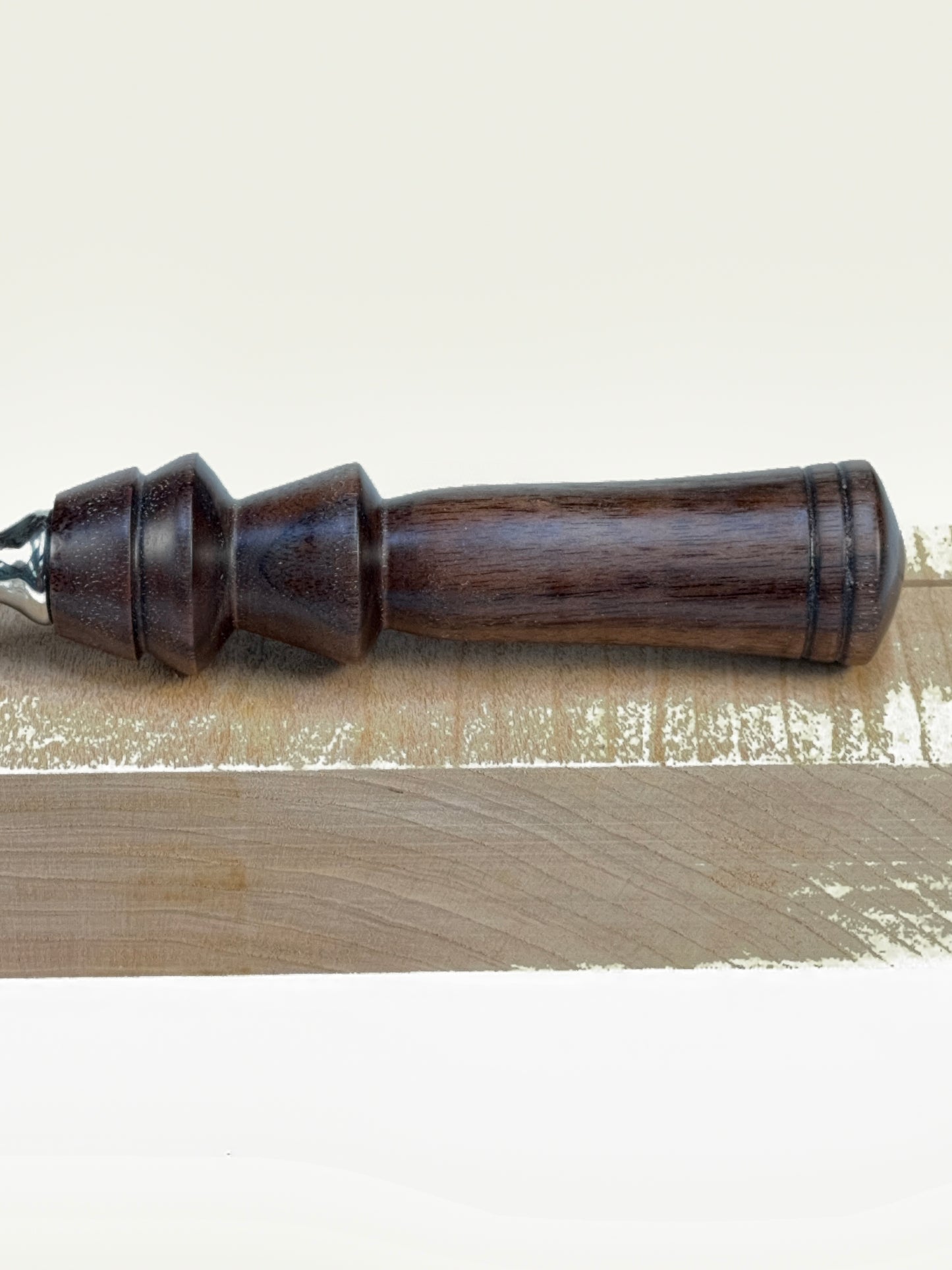 Walnut Ice Cream Scoop — side view