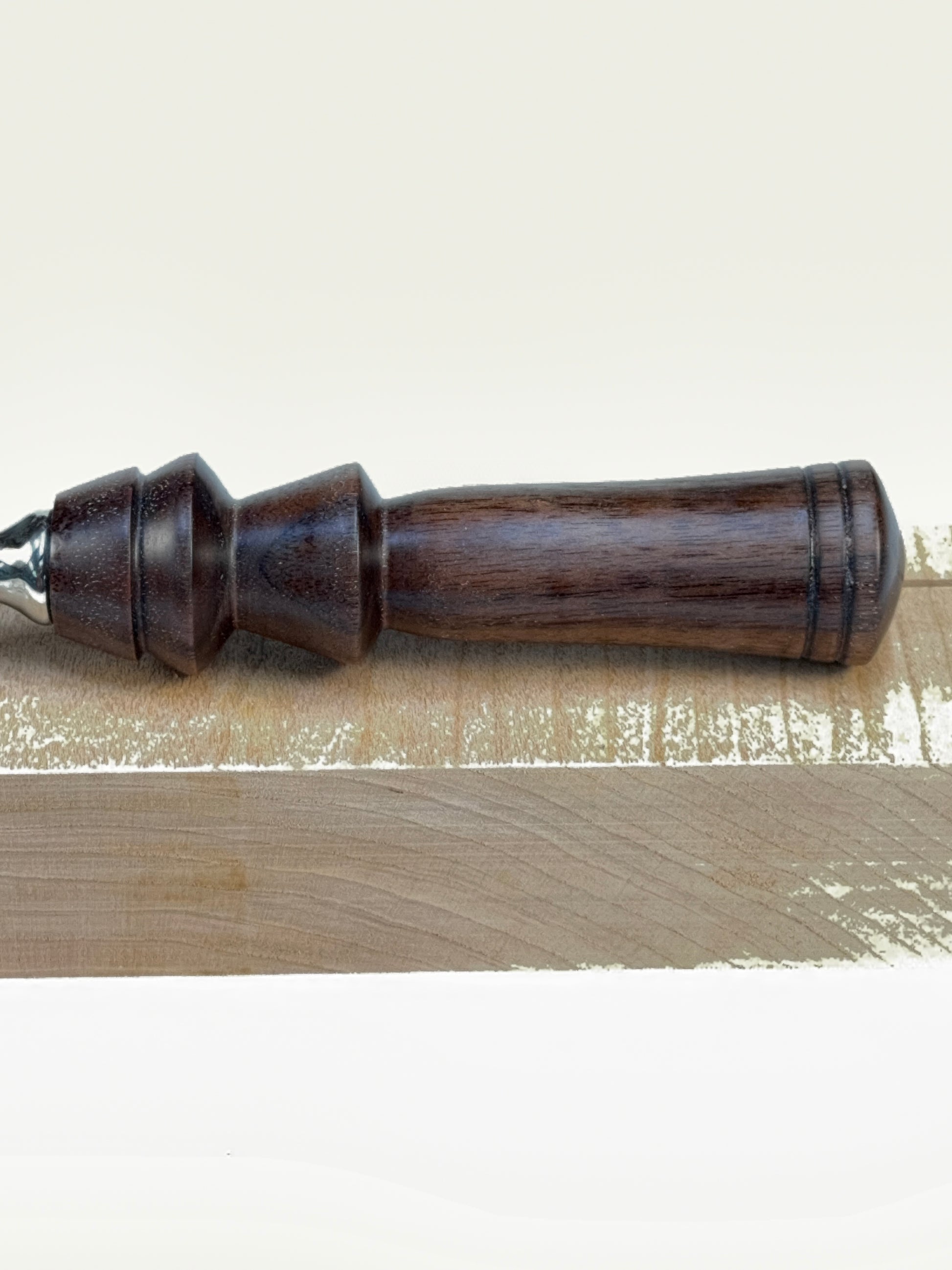 Walnut Ice Cream Scoop — side view