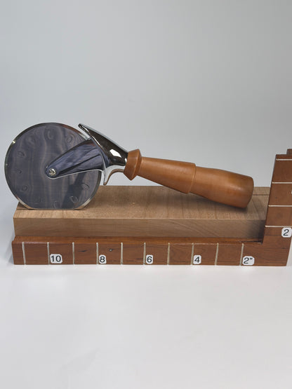 Cherry Pizza Cutter – 10.25" — shown with scale reference