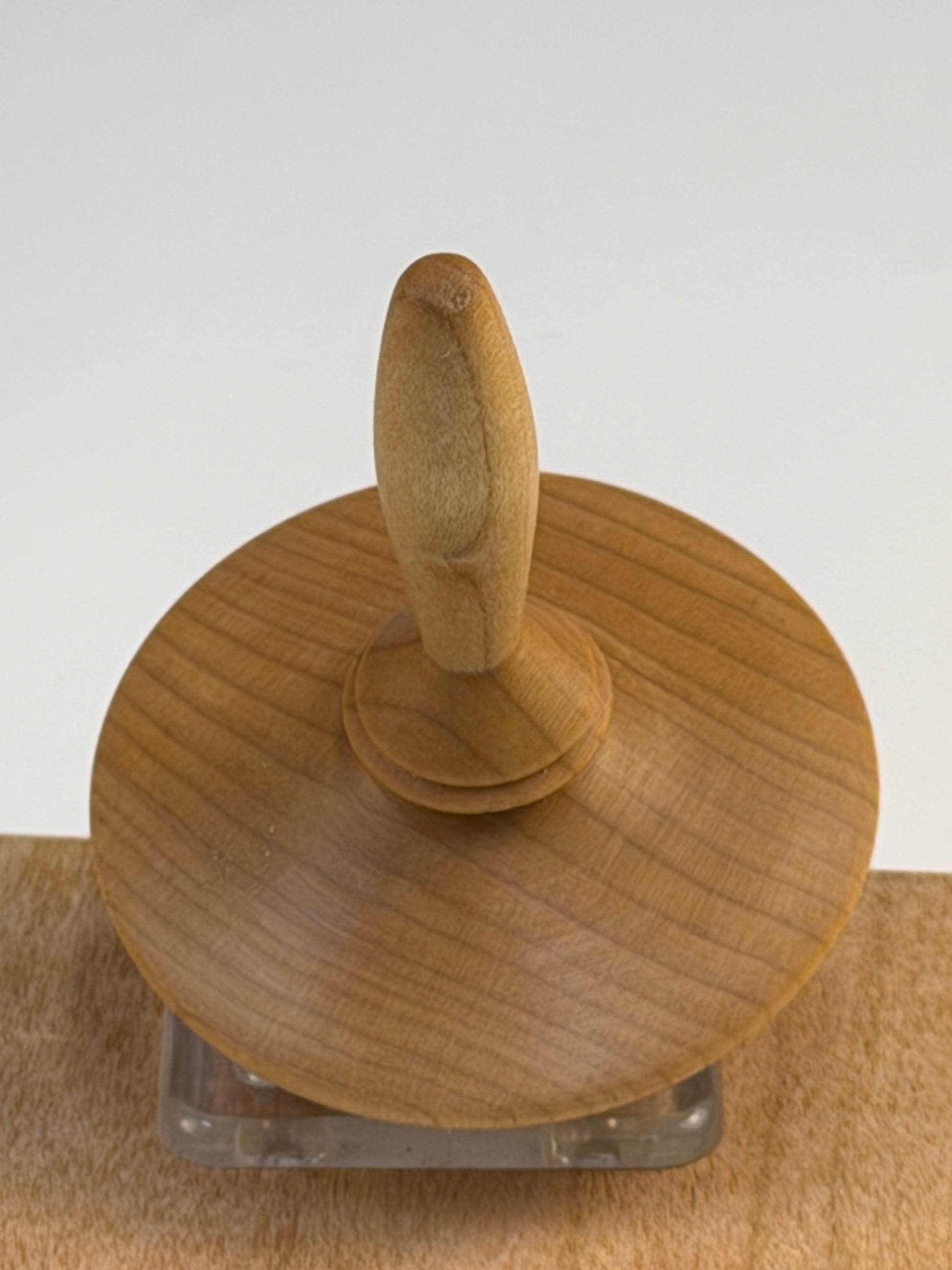 Maple Spinning Top — top view