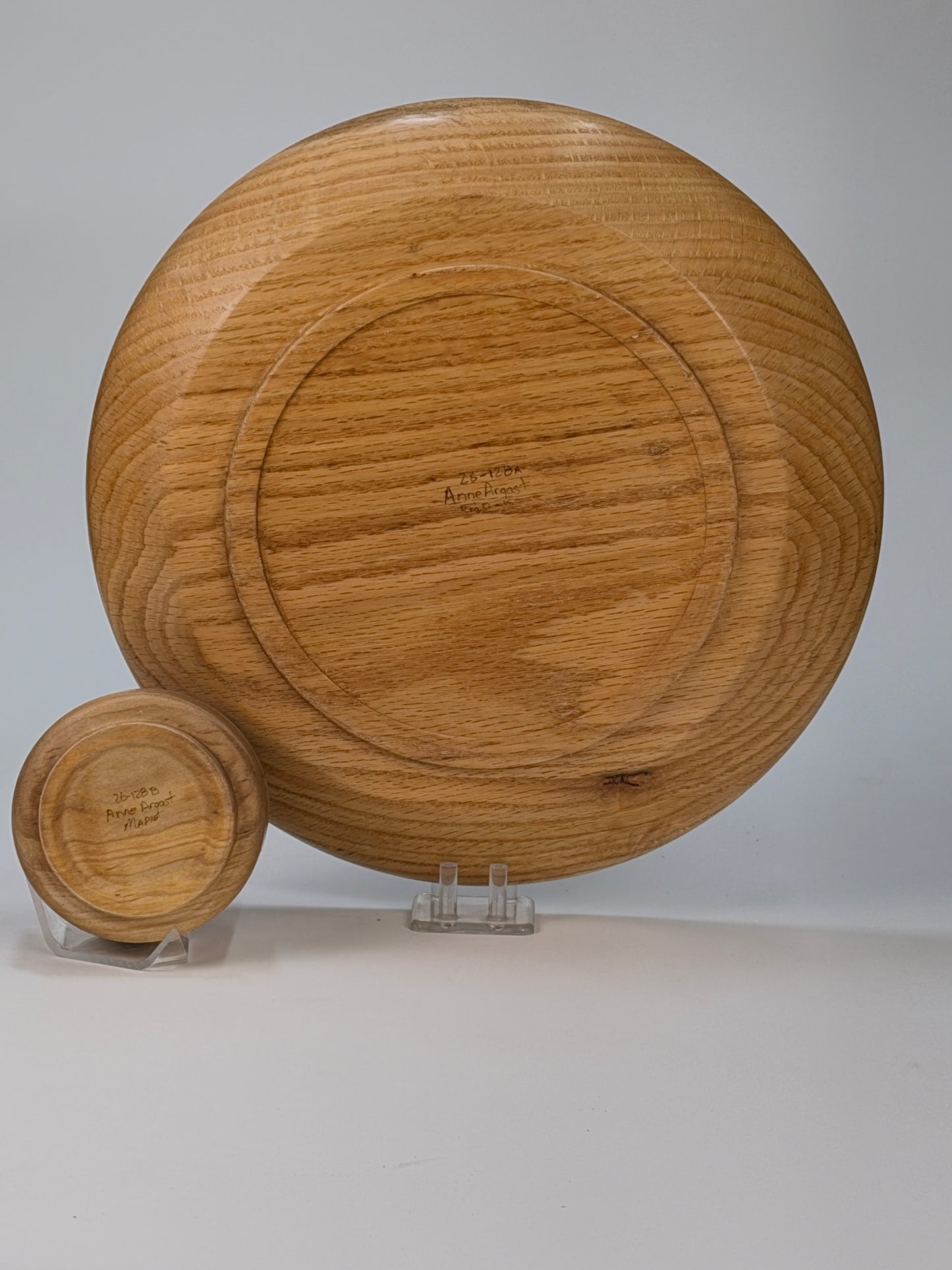 Red Oak Platter — bottom view