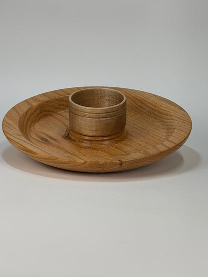 Red Oak Platter — side view